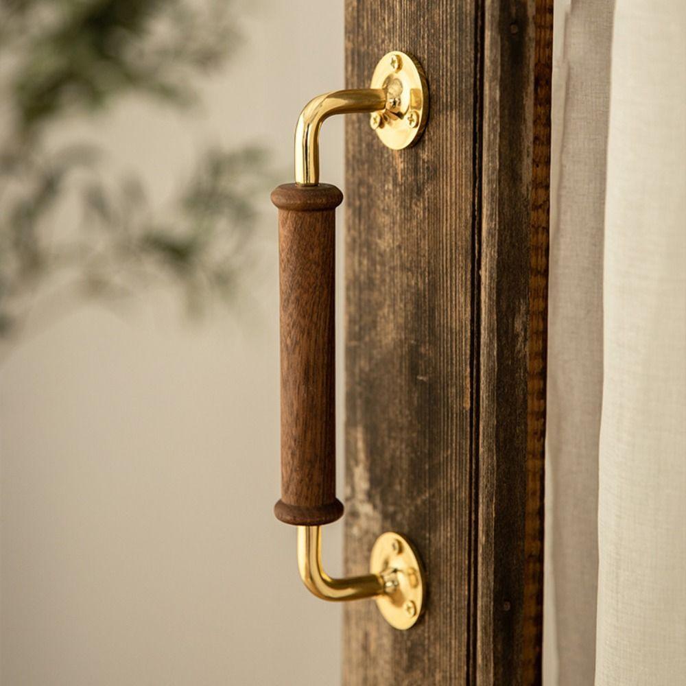 Light Luxury Brass Handle Brass Base Furniture Handle Vintage Door Handles Wardrobe Door