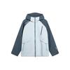 Li Ning CF Su Wan Long Jia Series Professional Level Anti-Rain Outdoor Waterproof Windproof Hooded Jacket Unisex Jacket Light-Blue AFDT825-3