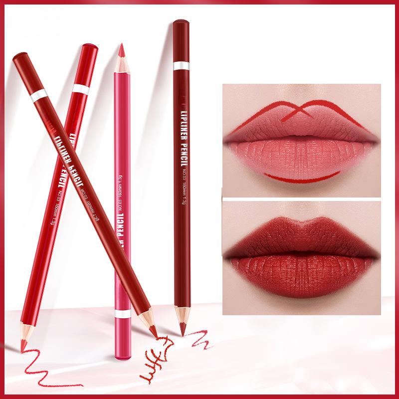 Beauty Lip Liner Waterproof Lasting Stain Free A Set of Crocheted Lip Liner Beginner Matte Developing Lipstick Pens