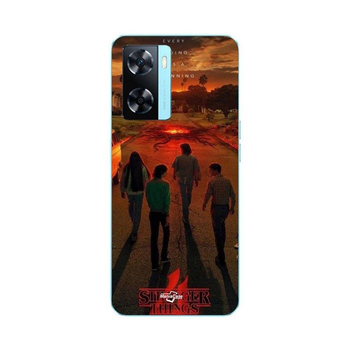 Coque de téléphone - MANIACASE - Oppo A57 4G - Silicone TPU - Motif Stranger Things - Souple