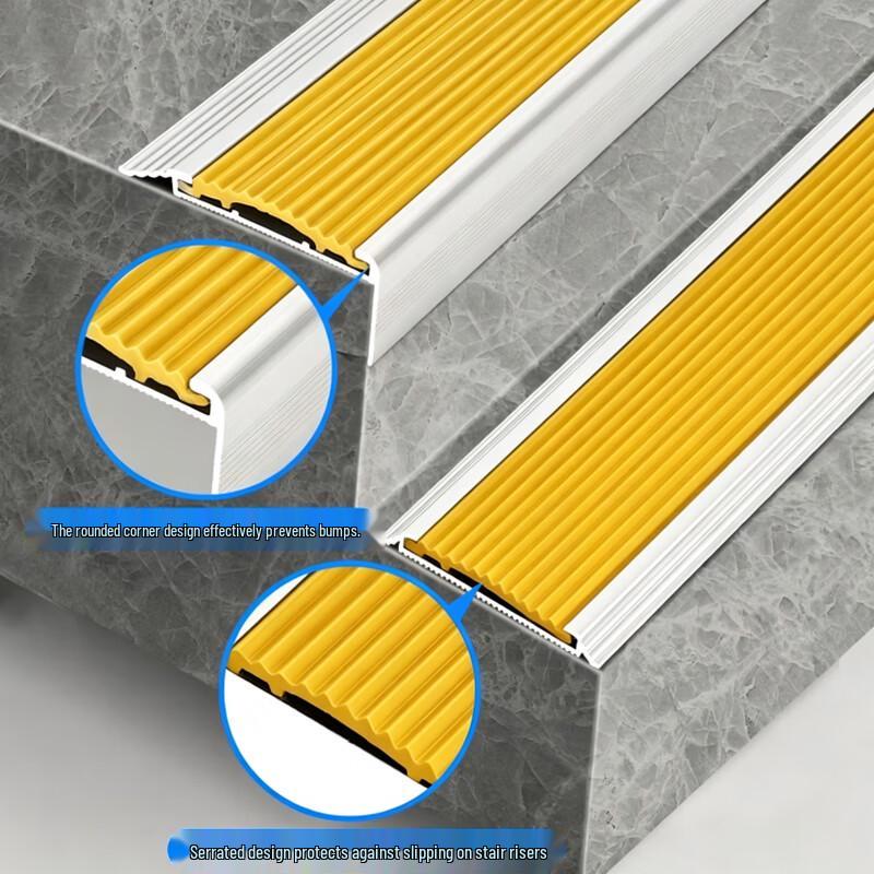 L-shaped Aluminum Alloy Stair Anti-slip Strip