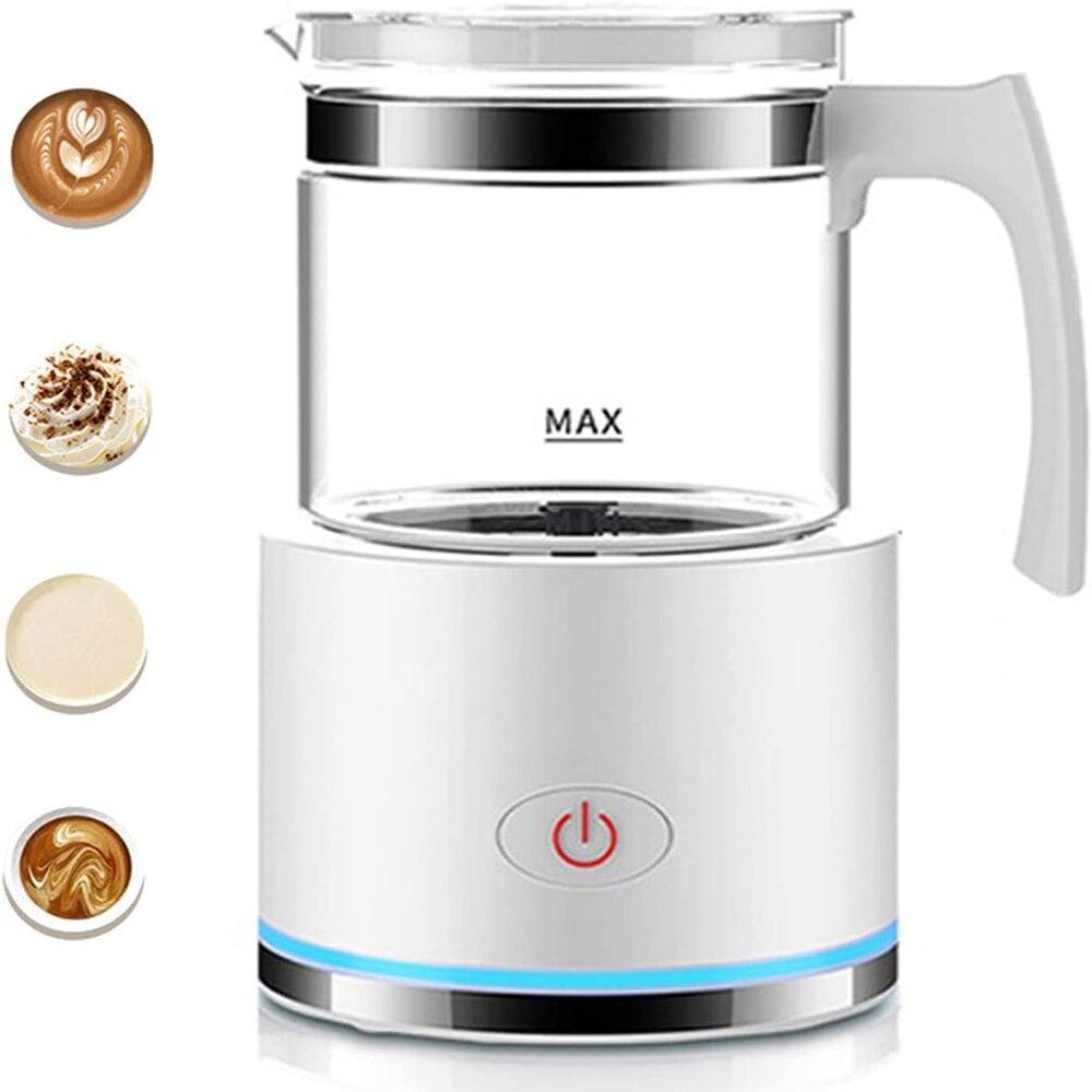 Автоматический вспениватель молока Съемный электрический пароварка для молока Машина для вспенивания молока Автоматическая машина для приготовления горячей и холодной пены для кофе, горячего шоколада и капучино