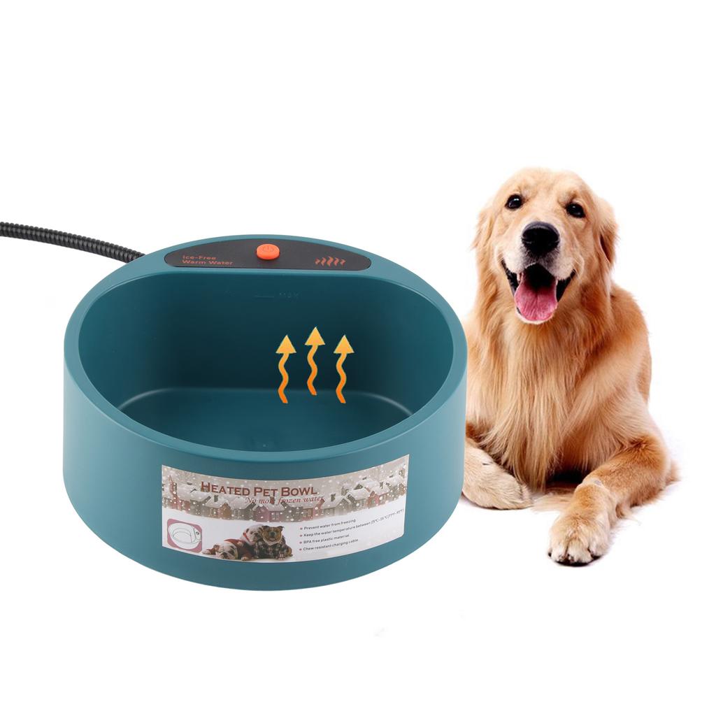 Миска для воды для домашних животных Термомиска для домашних животных Подогреваемая миска Автоматическая поилка для домашних животных для собак, кошек, кур, уток