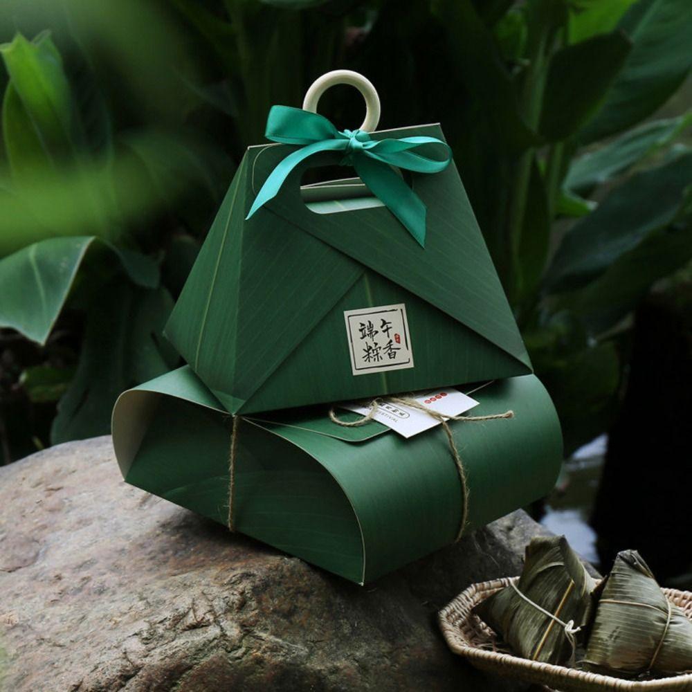 Premium Zongzi Gift Box Portable Luxury Gift Box Gift Bag Empty Packaging Box  Festival Present