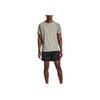 Under Armour Solid Loose Casual Crew Neck Short Sleeve T-Shirt Men Tops Gray-Green 1376518-504