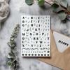 PVC Stamps for DIY Scrapbooking Photo Album Decorative Cards Making Stamp Sheets Film Frame Letter 21x14.8x0.3cm