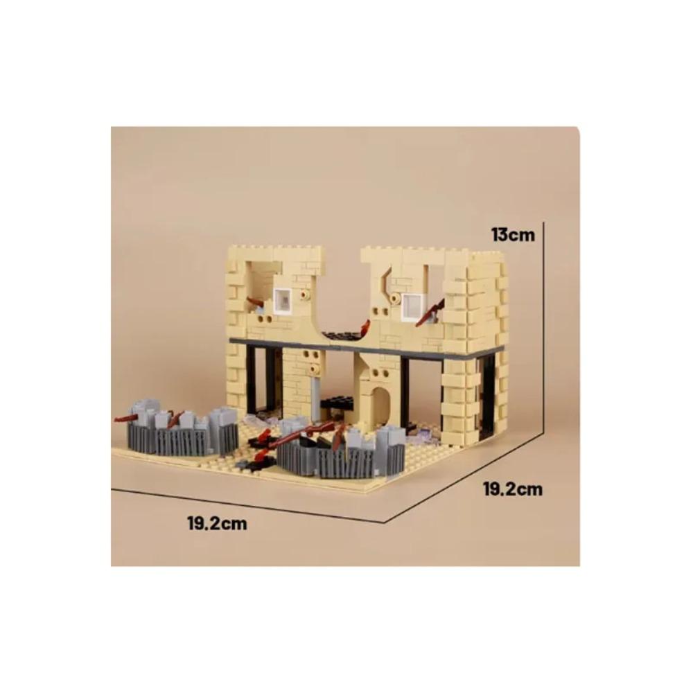 Конструктор Второй мировой войны Военное оружие Полицейский Солдат Фигурка Аксессуары Модель Кирпич Пистолет Пушка Пусковая установка Бункер Аванпост Игрушка X017