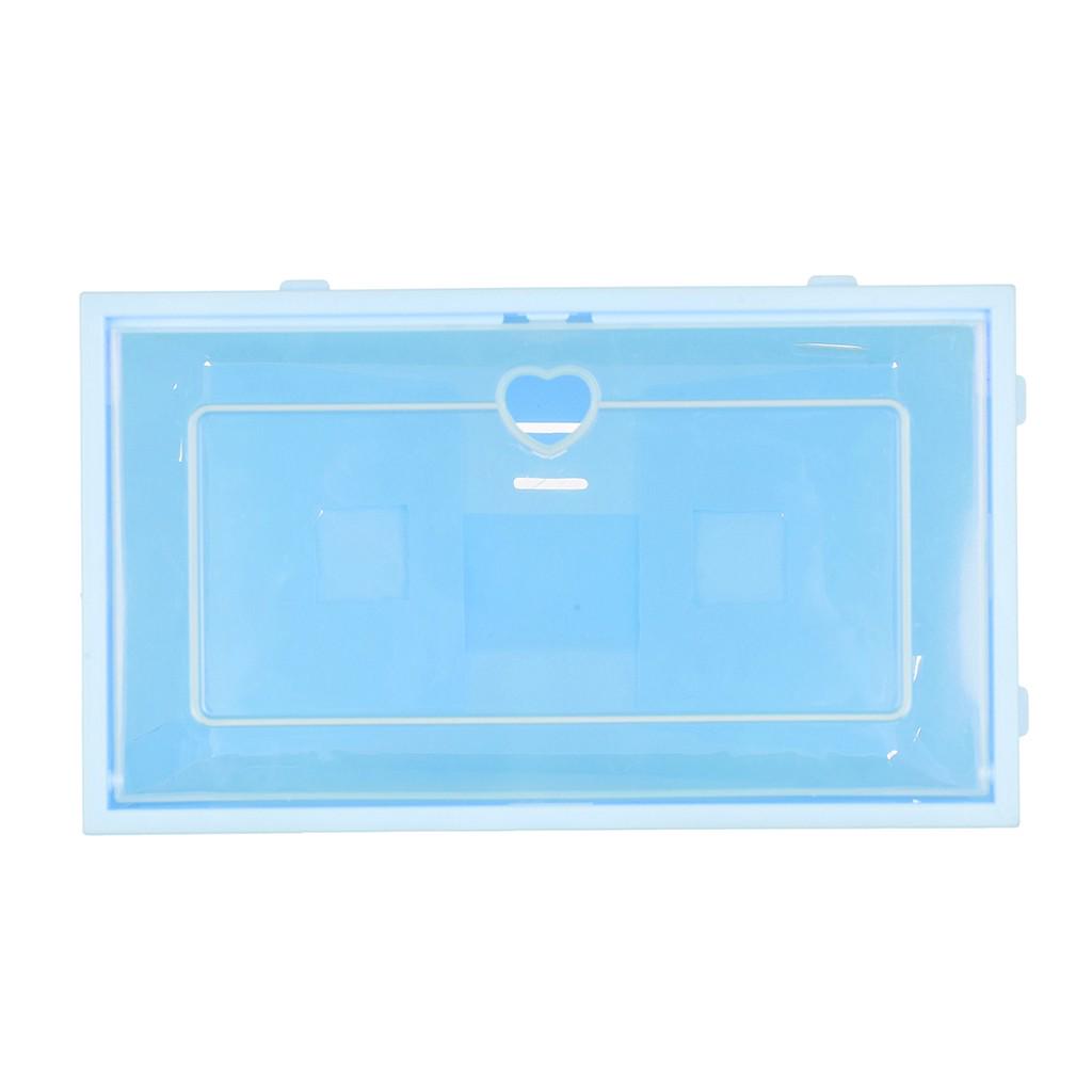 1 шт. Складной прозрачный ящик для хранения обуви пластиковый штабелируемый органайзер для обуви