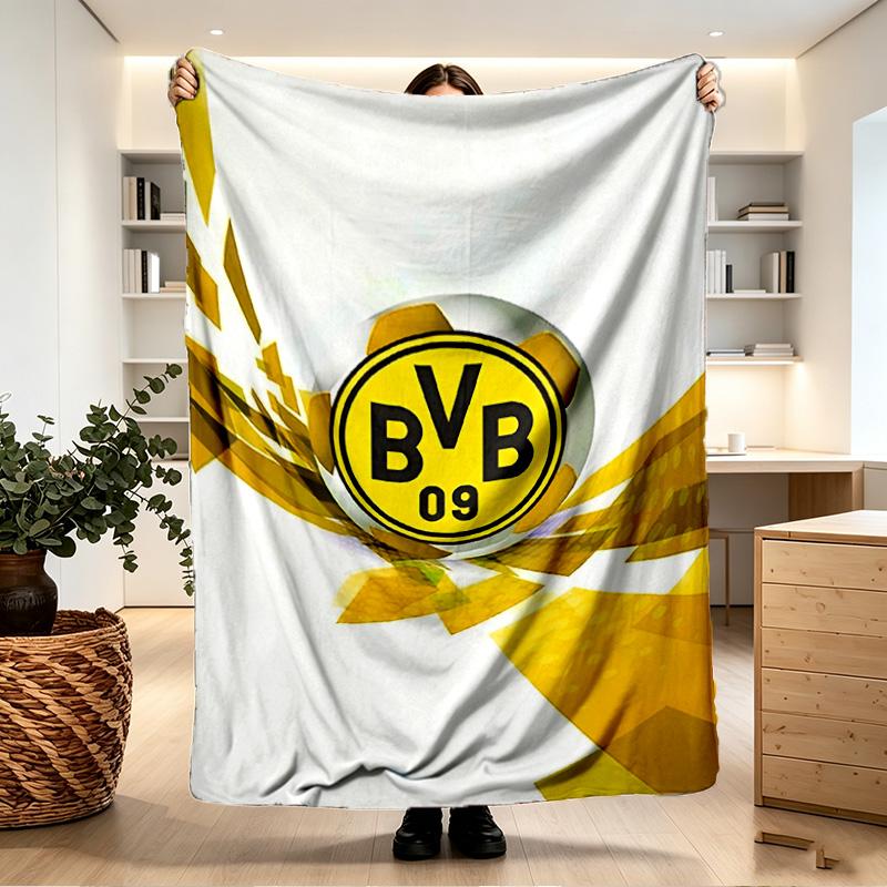 Borussia Dortmund Print Blanket - Soft & Comfortable, for Bedroom, Travel, Sofa, Home Decoration - Birthday Christmas Gift for Friend