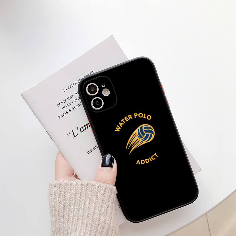 Водное поло спортивный чехол для телефона iPhone13 12 Mini 11 Pro XS Max X XR 7 8 Plus полупрозрачный матовый чехол