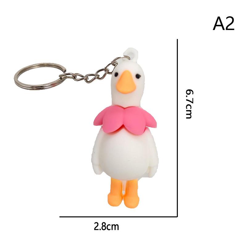 Милый брелок в виде цветка утки, животного, для женщин, мужчин, друзей, подарок, креативный, забавный, мультяшный, гусь, кукла, сумка, коробка, автомобильный ключ, ювелирные изделия