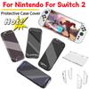 Защитный чехол-крышка для Switch 2, раздельный чехол-крышка, противоударный, прозрачная защитная оболочка, аксессуары для игровой консоли