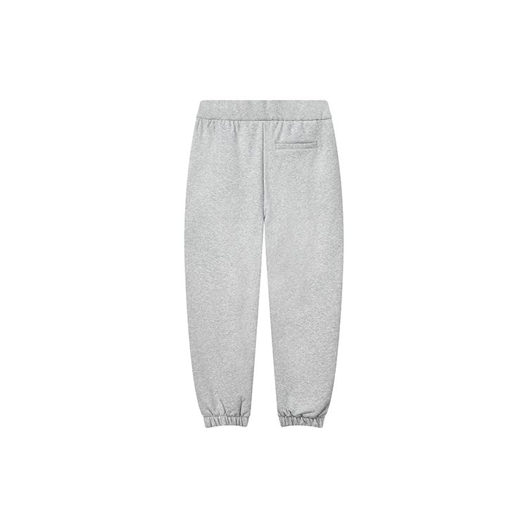 Fila Свободные брюки из флисового трикотажа с манжетами, однотонные, спортивные, повседневные, мужские, низ, облачно-серый, цветочно-серый, F51M249699F-MG