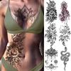 1PCS Waterproof Tattoos Temporary Tattoo Sticker Flowers Rose Body Tattoos for Women Art Arm Hand Tattoos Wolf Tiger Lion Painting Tatoos