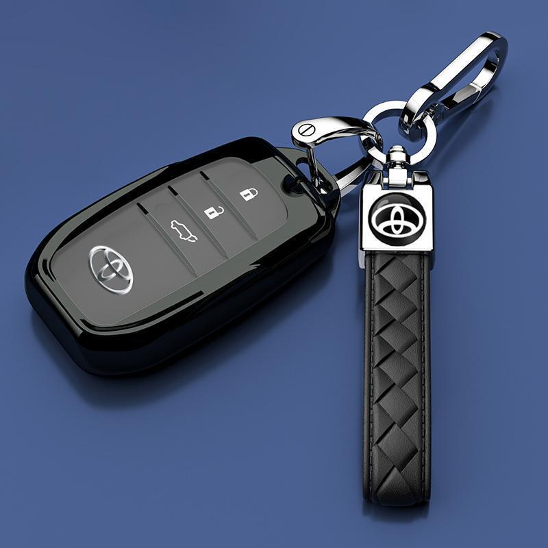 Чехол для ключа Toyota Levin: Гибридный корпус автомобиля с двумя двигателями для моделей 2024-2025 гг. - Защита с замком-ключом для мужчин