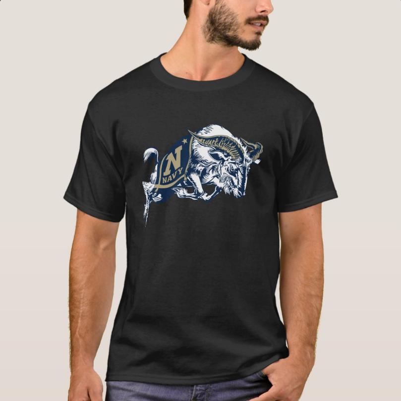 Naval Academy Midshipmen Chief Goat TShirt 100 Cotton ONeck Short Sleeve Casual Mens Tshirt Size S3XL