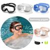 Очки для плавания в большой оправе, противотуманные очки, полезные детские очки