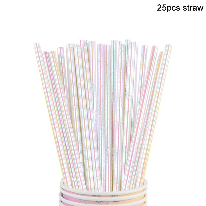 Mermaid Disposable Tableware Gradient Paper Plate Cup Napkin Girls Little Mermaid Birthday Party Decoration Supplies Baby Shower