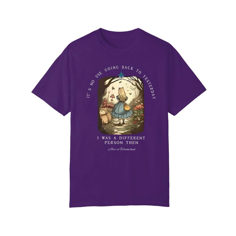 Vintage Alice Alice in Wonderland Shirt Dark Academia Bookish Things Alice in Wonderland Literary Shirt Unisex Top Streetwear