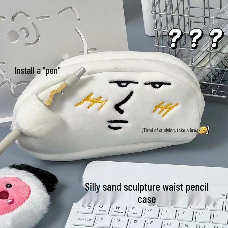 Большая плюшевая пенал-собачка Пача с японским мультяшным рисунком для учеников средней школы