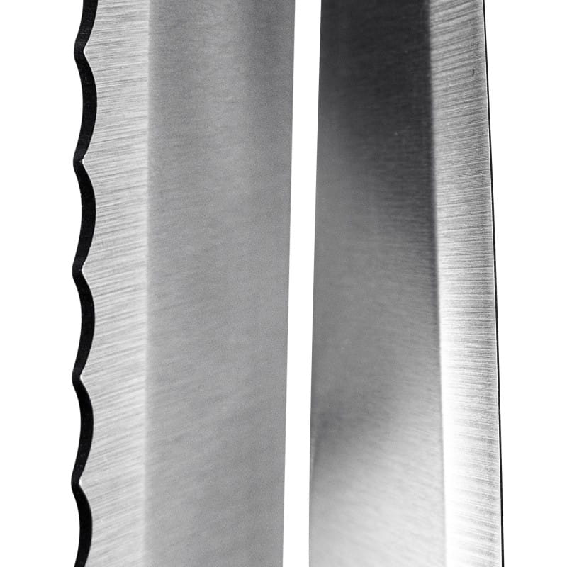 Set of 5 knives on a magnetic Kitchencook slate stand