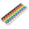 Digital Number Tube Wire Number Label Tube Cable Marker Colorful (100Pcs 6mm2)