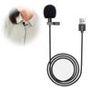 EsiFare Pin Microphone, USB Microphone, Small, Portable Audio Cable, Clip-on Mini Microphone, Windproof, Omnidirectional Microphone for Recording, Mee
