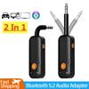 Bluetooth 5.2 Audio Receiver Transmitter 3.5MM 3.5 AUX With Mic Stereo Music Wireless Adapter For Headphones PC TV Car Speakers