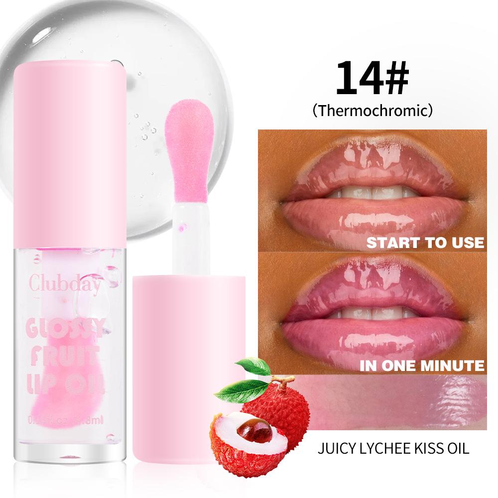 20 цветов фруктовый жемчужный увлажняющий желе-масло для губ стойкий увлажняющий водный блеск для губ мерцающий теплый оттенок для губ