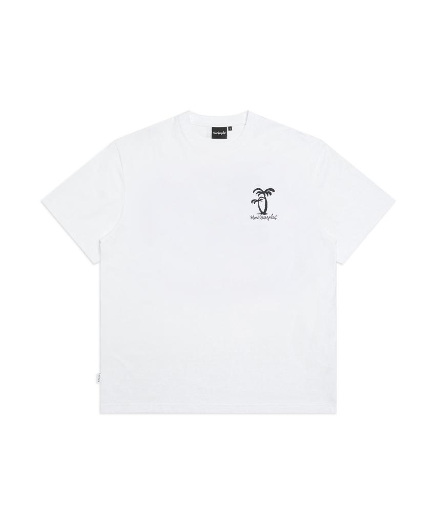 MARK GONZALES California Palm Tree Short Sleeve T-Shirt - White