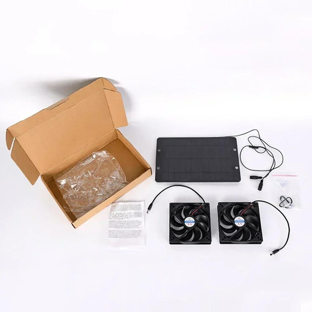 10 Вт Охлаждающий вентилятор на солнечной батарее для утиных и куриных сараев Автоматическая работа для эффективной циркуляции воздуха