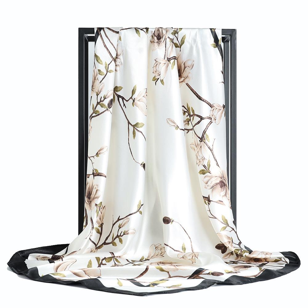 High-quality Luxurious Silk Scarves Headband Scarfs Neck Scarf For Women Chain Silk Scarf Women's Decorative Shawl