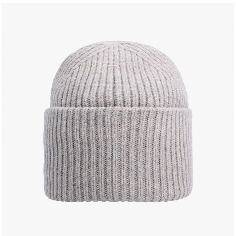 Шапка Acne Studios с нашивкой-логотипом Face C40448 Грежевый меланж Drn