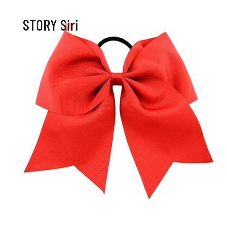 8-Inch Pigtail Bow Ribbon Hair Tie for Girls