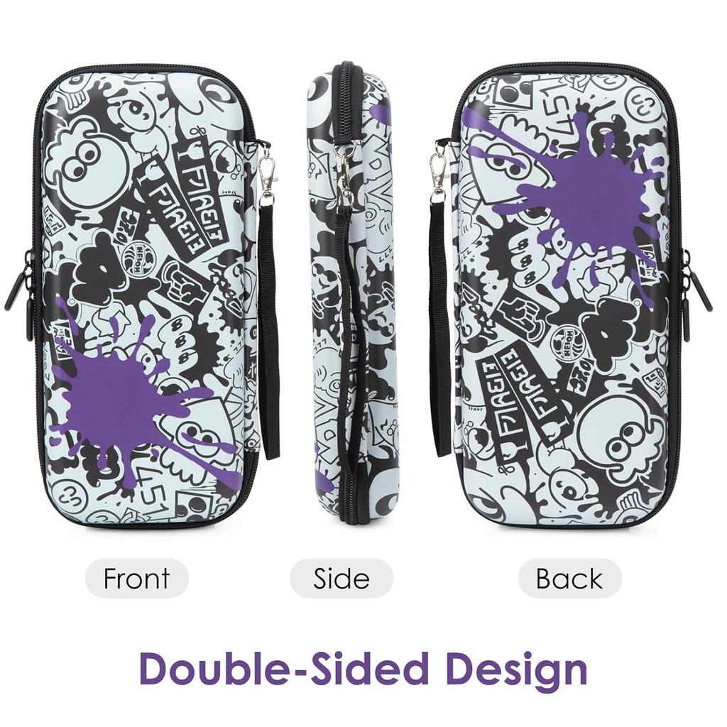 Чехол для переноски, совместимый с моделью Nintendo Switch OLED, легкий водонепроницаемый защитный чехол для хранения, аксессуары с 10 игровыми картриджами