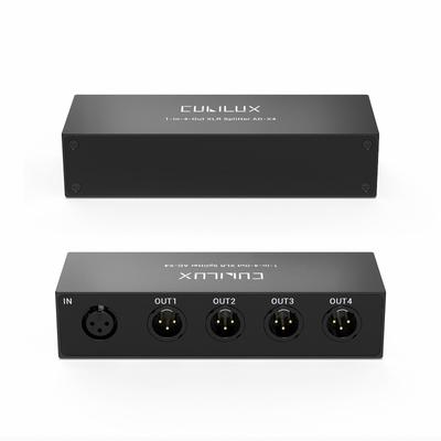Cubilux XLR пассивный 1 x XLR female на 4 x XLR male сбалансированный 1 4 алюминиевый корпус сплиттер 4-канальный сплиттер, сплиттер, вход, выходы, микрофон/линия