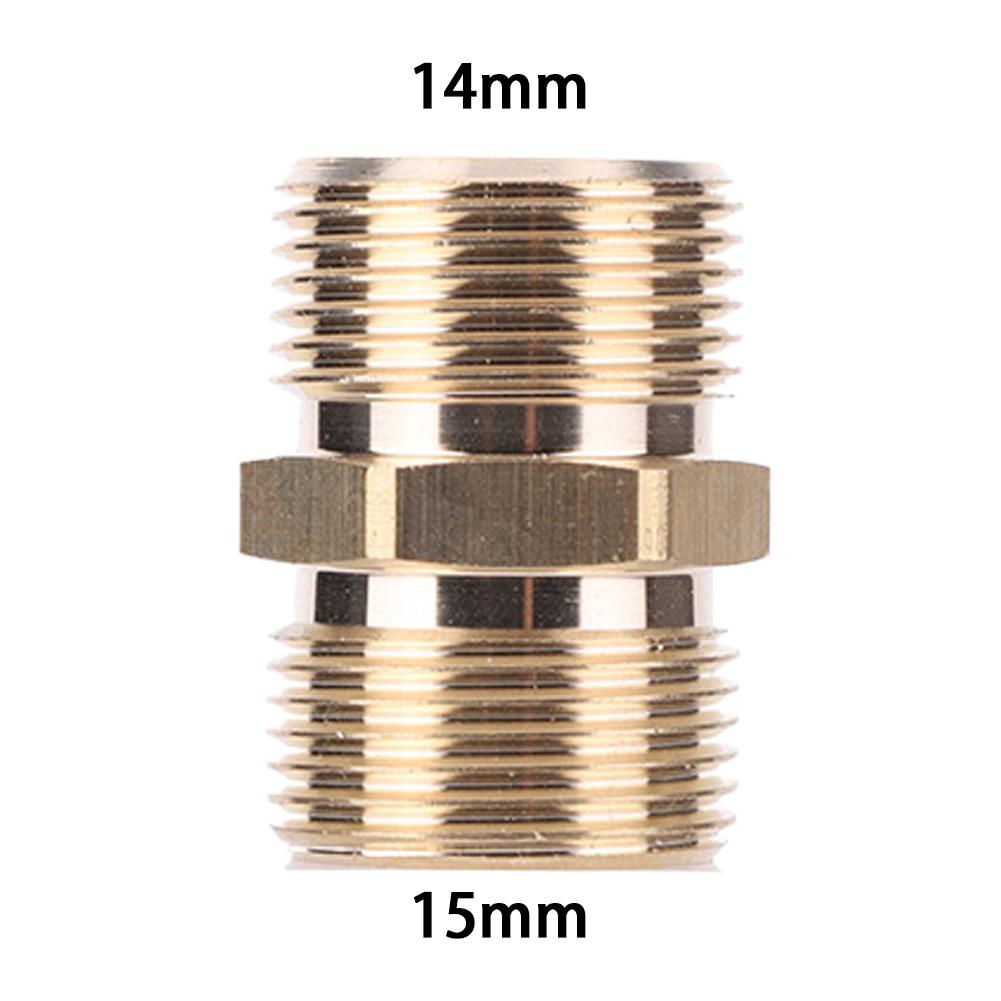 Соединительный элемент для шланга пистолета высокого давления, медный фитинг для шланга M22 с резьбой 14/15 мм, соединитель для шланга-распылителя для мойки высокого давления