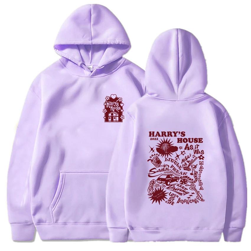 Толстовка с капюшоном Harry's House Love On Tour для мужчин и женщин, эстетичная графическая толстовка с капюшоном из осеннего флиса, повседневная толстовка с принтом в стиле винтажных комиксов