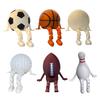 Tennis Model Ornament Golf Basketball Soccer Baseball Ball Figure Articulated Legs Display Model Office Desk Accessory