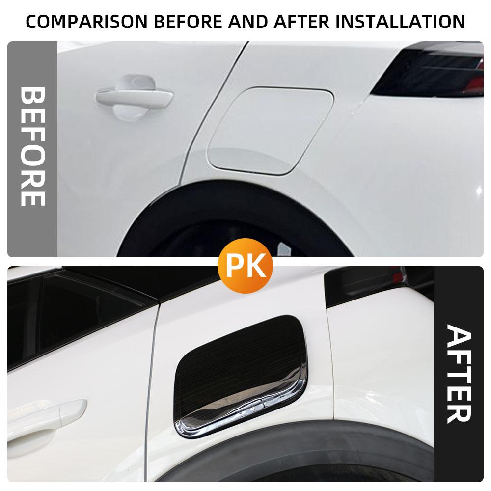 For Peugeot 2008 2019 - 2025 E2008 2020 - 2025 Fuel Tank Cap Sticker Decoration Trim Gas Box Cap Cover Styling Accessories