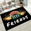Классический коврик с логотипом Friends Central Perk для спальни, гостиной, дивана, домашний придверный коврик, декор, большой детский игровой нескользящий коврик для пола