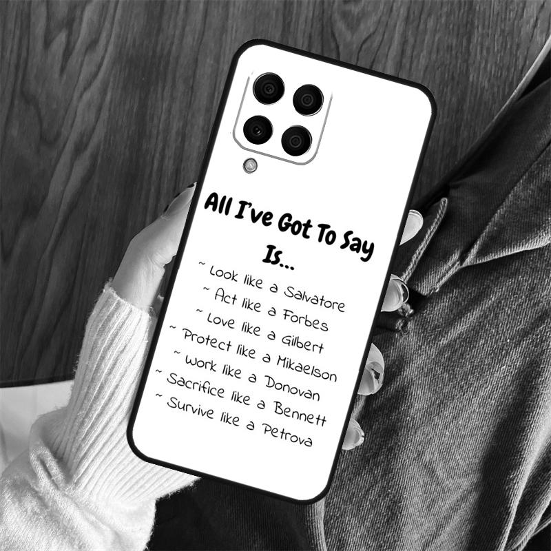 Чехол Дневники вампира для Samsung Galaxy M12 M32 M52 M35 M55 M15 M11 M13 M14 M06 M16 M36 M56 M31 M53 M34 M54