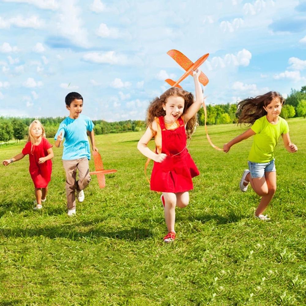Gift pp Foam  Airplane Plane Toys Hand Throw Airplane Foam Glider Fly Aeromodelo Foam Aeroplane