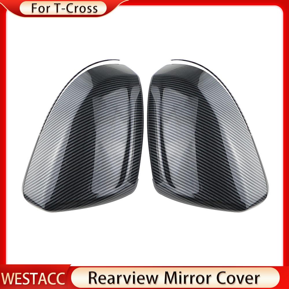 2 шт. Наклейка на боковое зеркало заднего вида для VW Volkswagen T-Cross Tcross 2018 2022 2023