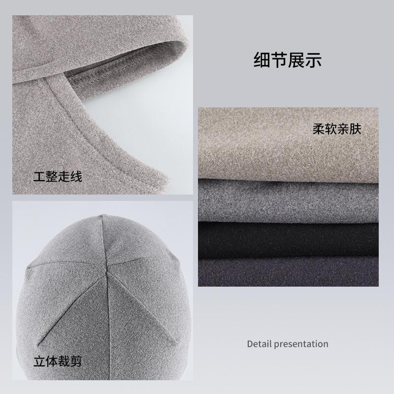 Winter Scarf Mask Integrated Warm Hat Men's Windproof and Cold-proof Fleece Pullover Hat Outdoor Women's Cycling Hat