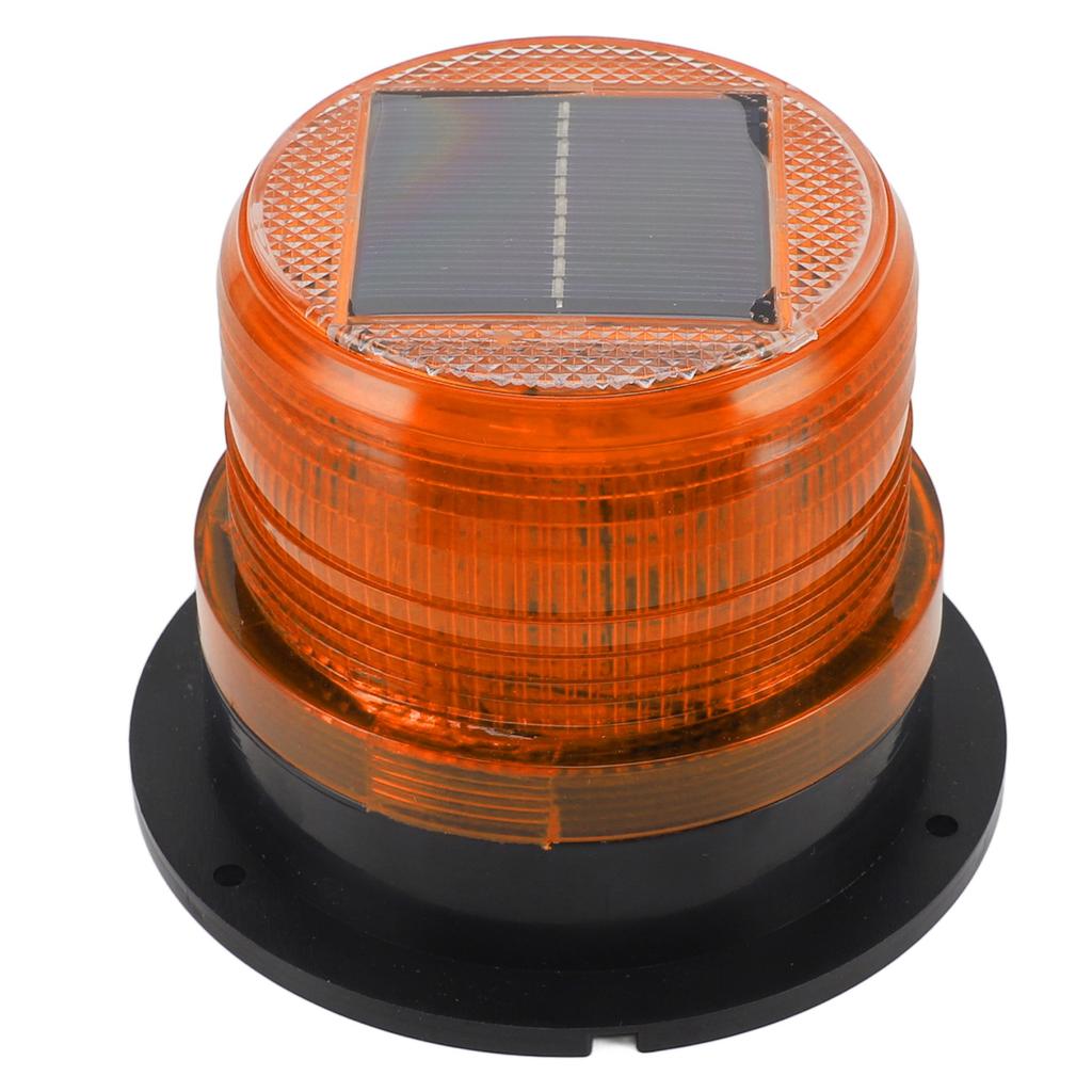 Solar Beacon Light Caution Light 8 LED Dusk To Dawn Sensor 1200mAh Battery Safety Strobe Light for
