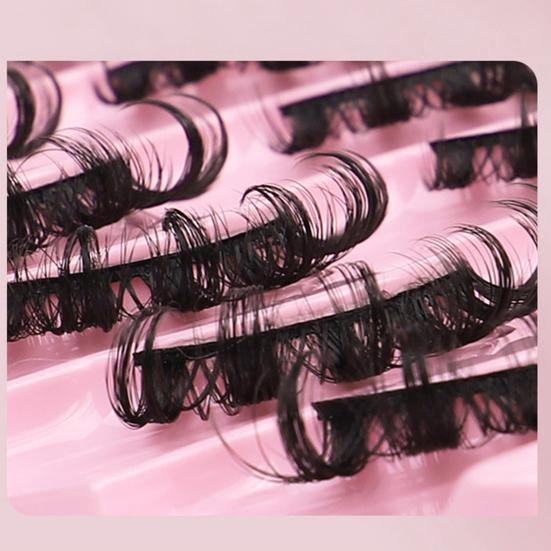 10 пар накладных ресниц без остатков D-образной формы с 3D-эффектом, женские накладные ресницы ручной работы для красоты