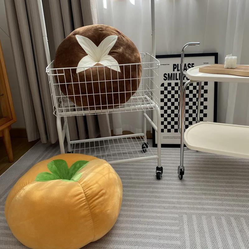 Утолщенная подушка с подушкой в форме помидора, овощной гриб, хурма, круглая подушка-сиденье для подоконника, подушки для спальни