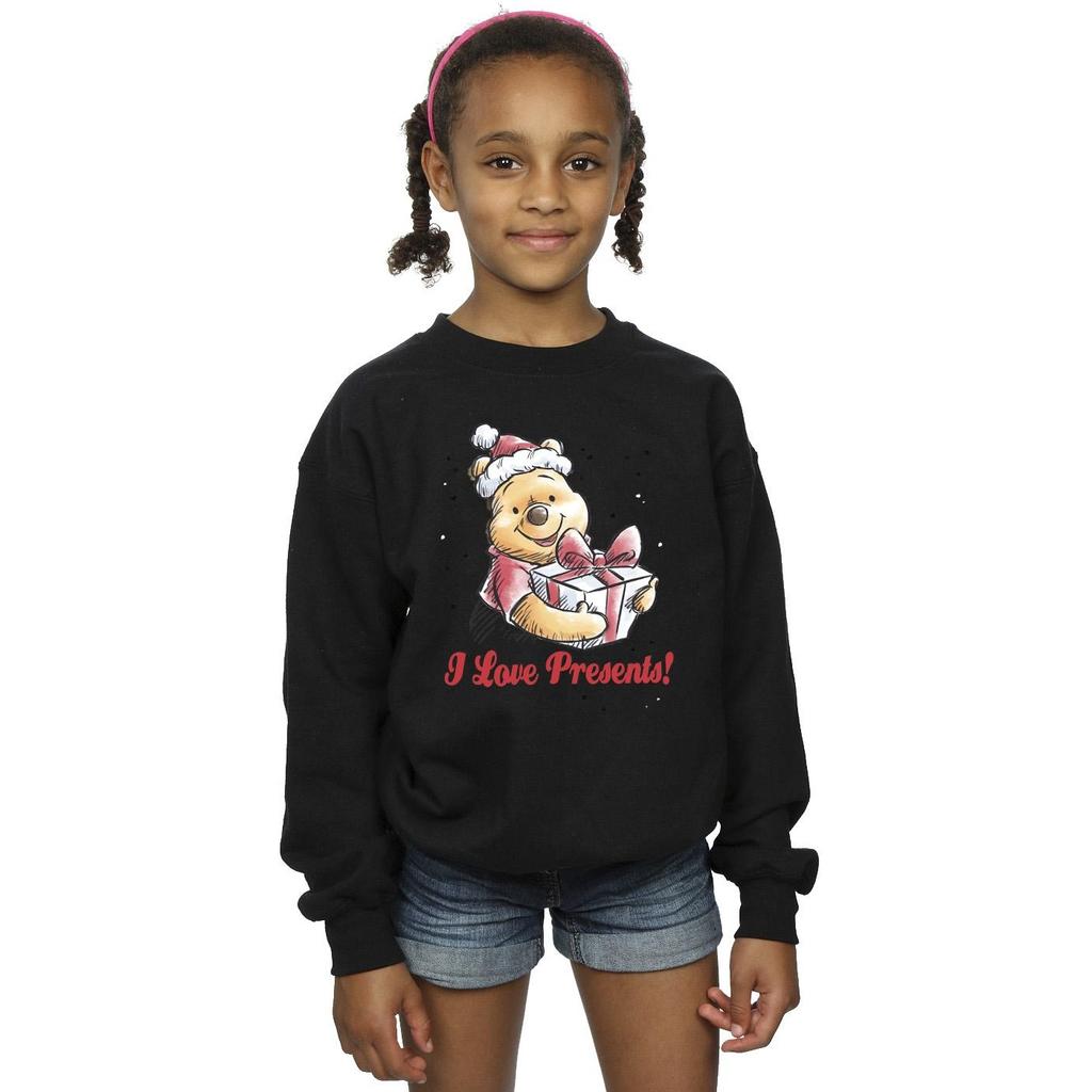 Disney Girls Winnie The Pooh Love Presents Sweatshirt