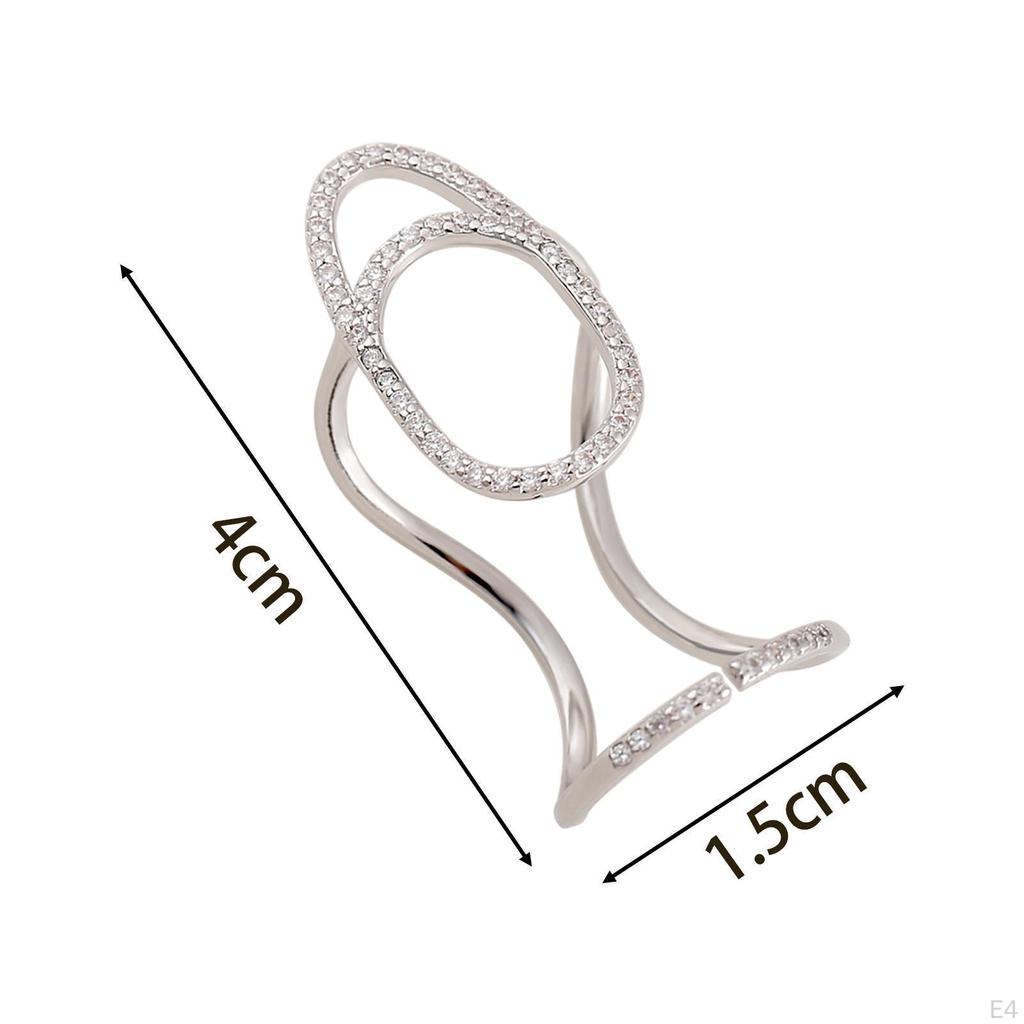 Finger Nail Ring Reusable Jewelry Fingernail for Women Dating Nightclub